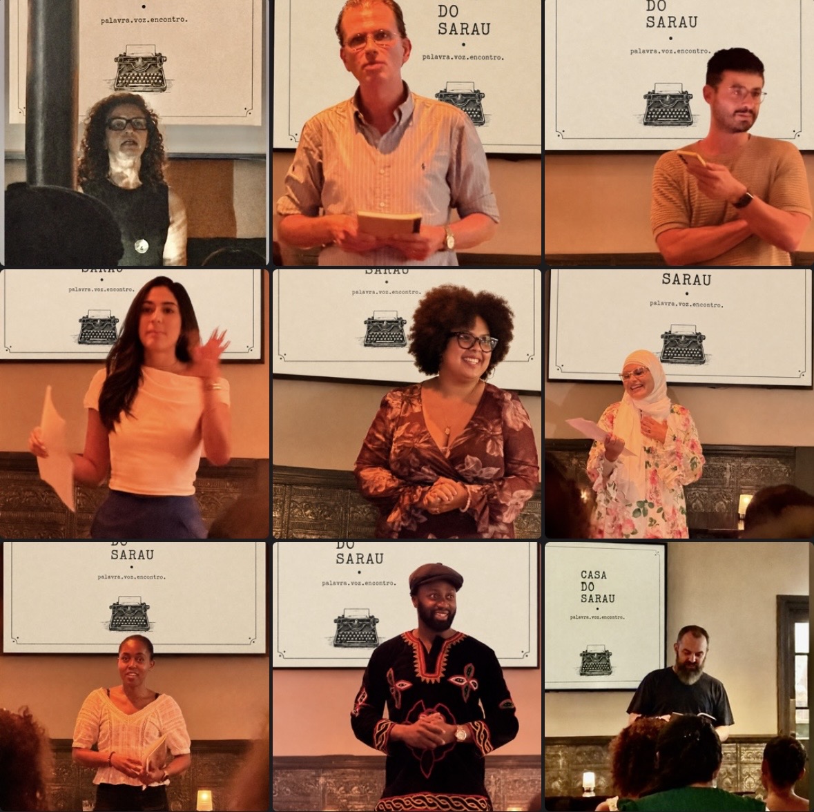 Guest voices on the house's opening night.